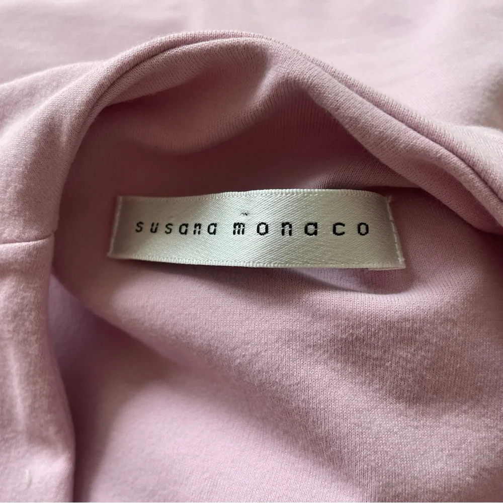 Susana Monaco Urban V-Neck Sleeveless Pink Lilac Vista Soft Tank Top EUC Size XS - Picture 5 of 7